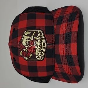 Great Nation Brewing Plaid Red and Black Trucker Hat